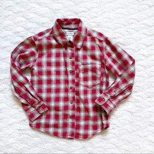 Carter’s Red & Grey Plaid Button-Down Shirt